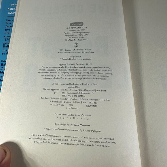 The Bootlegger by Clive Cussler Hardcover Book - Picture 3 of 4